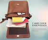 WildHorn Leather Sling Messenger Bag for Men I Multipurpose Crossbody Bag I