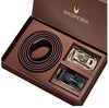WildHorn Men’s Leather Belt Gift Set