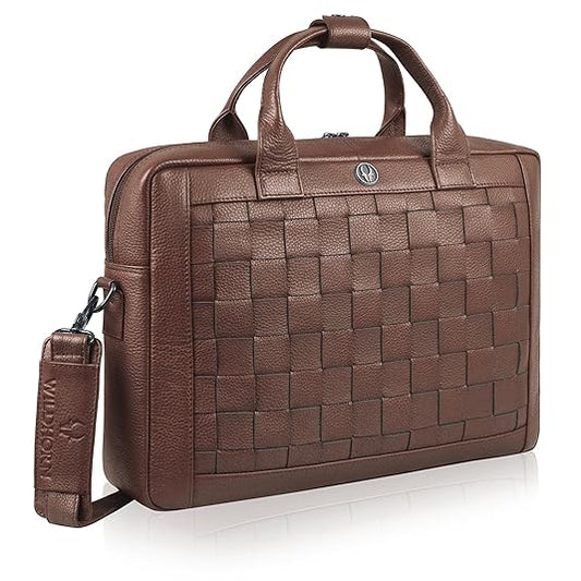 WildHorn Genuine Leather Office Bag for Men