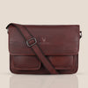 HARLOW Leather Messenger Bag for Men