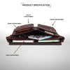 HARLOW Leather Messenger Bag for Men