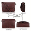 HARLOW Leather Messenger Bag for Men