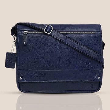 WILINGTON Leather Messenger Bag for Men