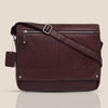 WILINGTON Leather Messenger Bag for Men