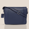 HEMSWORTH Leather Messenger Bag for Men