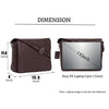 HEMSWORTH Leather Messenger Bag for Men