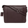 HEMSWORTH Leather Messenger Bag for Men