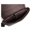 HEMSWORTH Leather Messenger Bag for Men