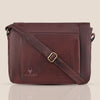 HEMSWORTH Leather Messenger Bag for Men