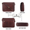HEMSWORTH Leather Messenger Bag for Men
