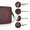 HEMSWORTH Leather Messenger Bag for Men