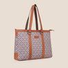 CAROLINA Laptop Tote Bag for Women I 15.6 inch Canvas Shoulder Bags for Laptop I Computer Messenger Purse I Handbag Office Briefcase Bag