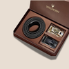 WildHorn Men’s Leather Belt Gift Set