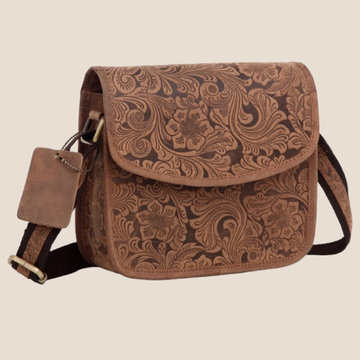 WILDHORN® Leather Crossbody Bag for Women- Small Vintage Crossover Fashion Purse Long Over the Shoulder Sling For Everyday
