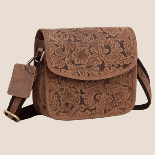 WILDHORN® Leather Crossbody Bag for Women- Small Vintage Crossover Fashion Purse Long Over the Shoulder Sling For Everyday