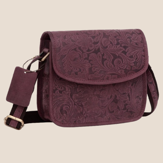 WILDHORN® Leather Crossbody Bag for Women- Small Vintage Crossover Fashion Purse Long Over the Shoulder Sling For Everyday