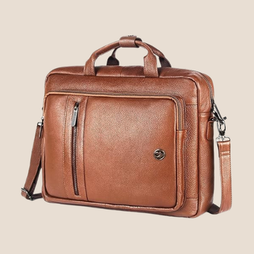 WildHorn Genuine Leather 3-in-1 Convertible Laptop Bag for Men