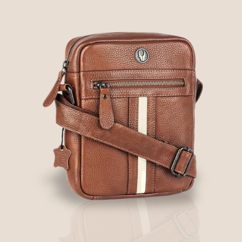 WildHorn Genuine Leather Crossbody Sling Messenger Bag for Men
