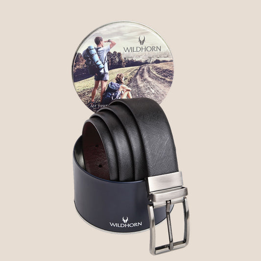 WILDHORN Premium Reversbile Leather Belt for Men