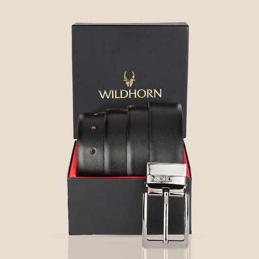 WILDHORN Premium Reversible Leather Belt for Men