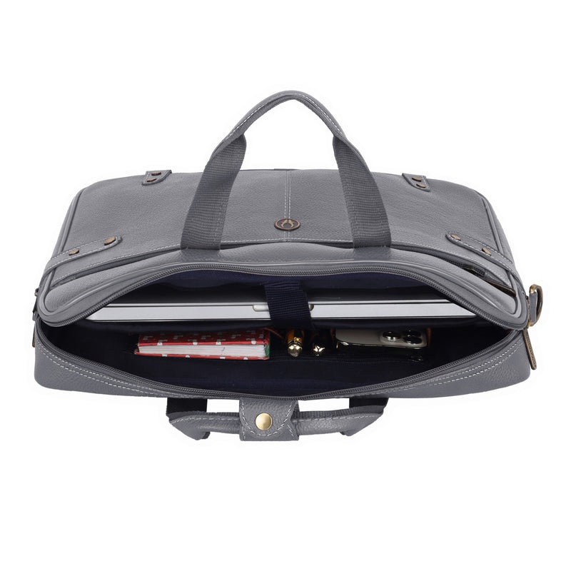 WildHorn Leather Laptop Messenger Bag for Men I Fits upto 15.6 inch Laptop/Mackbook I Office Bag for Men I Dimension : L-16 inch W-4 inch H-12 inch