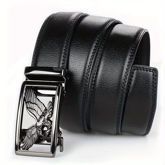 WildHorn Men's Genuine Leather Belt for Men| Premium Auto-Lock Buckle | Adjustable up to 48” | Formal & Casual Wear | Micro-Adjust Fit | Stylish Gift Box Included