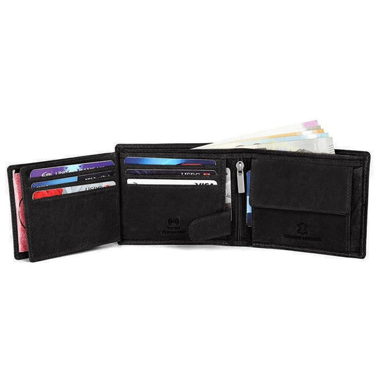 ADAM RFID Protected Leather Wallet for Men - WILDHORN
