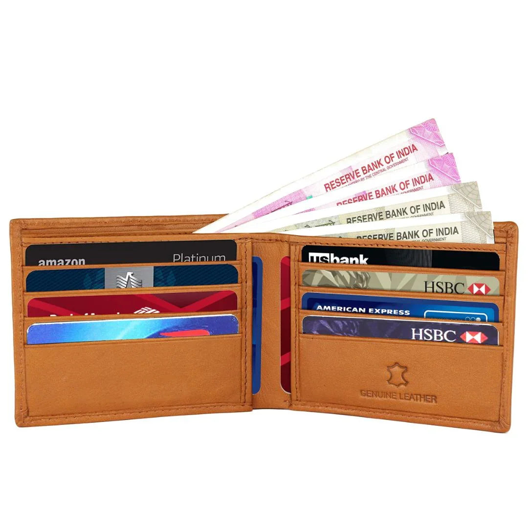 ALBERT RFID Protected Leather Wallet for Men - WILDHORN