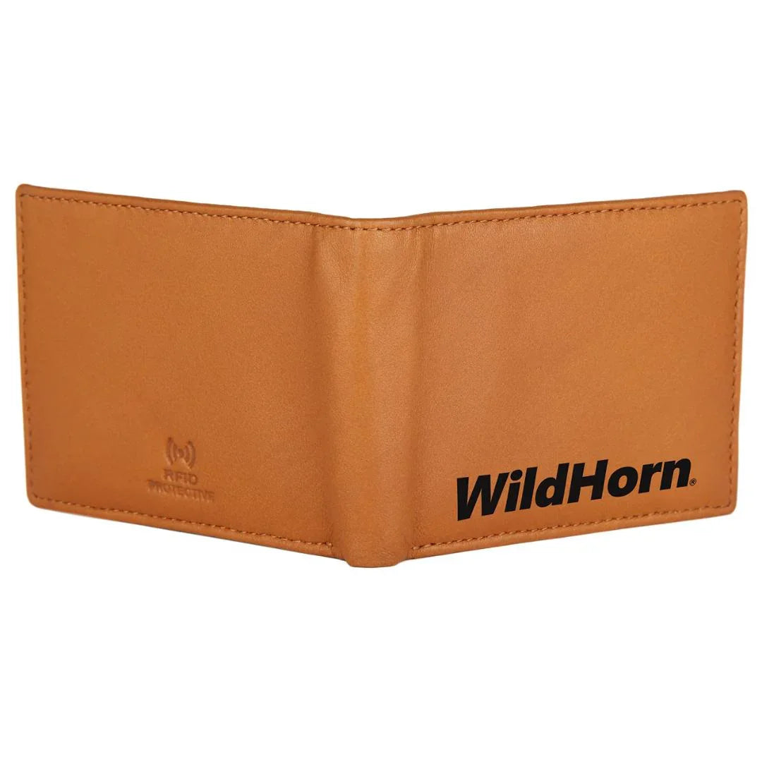 ALBERT RFID Protected Leather Wallet for Men - WILDHORN