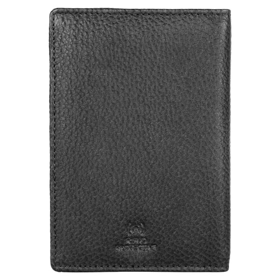 ARCHER RFID Protected Blue Saffiano Leather Passport Holder for Men & Women - WILDHORN