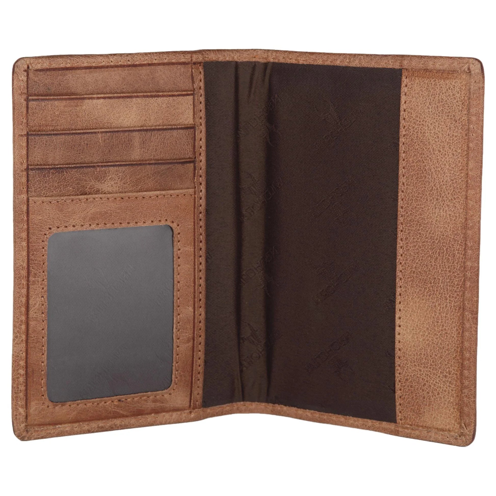 ARCHER RFID Protected Blue Saffiano Leather Passport Holder for Men & Women - WILDHORN