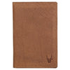 ARCHER RFID Protected Blue Saffiano Leather Passport Holder for Men & Women - WILDHORN