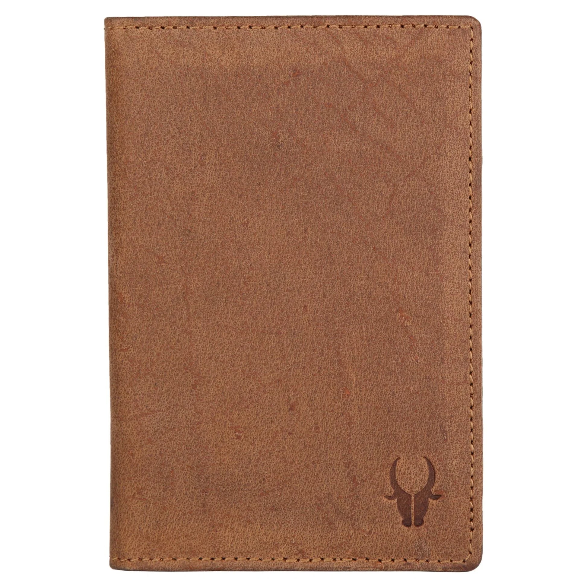 ARCHER RFID Protected Blue Saffiano Leather Passport Holder for Men & Women - WILDHORN