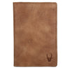 ARCHER RFID Protected Blue Saffiano Leather Passport Holder for Men & Women - WILDHORN