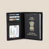 ARCHER RFID Protected Blue Saffiano Leather Passport Holder for Men & Women - WILDHORN