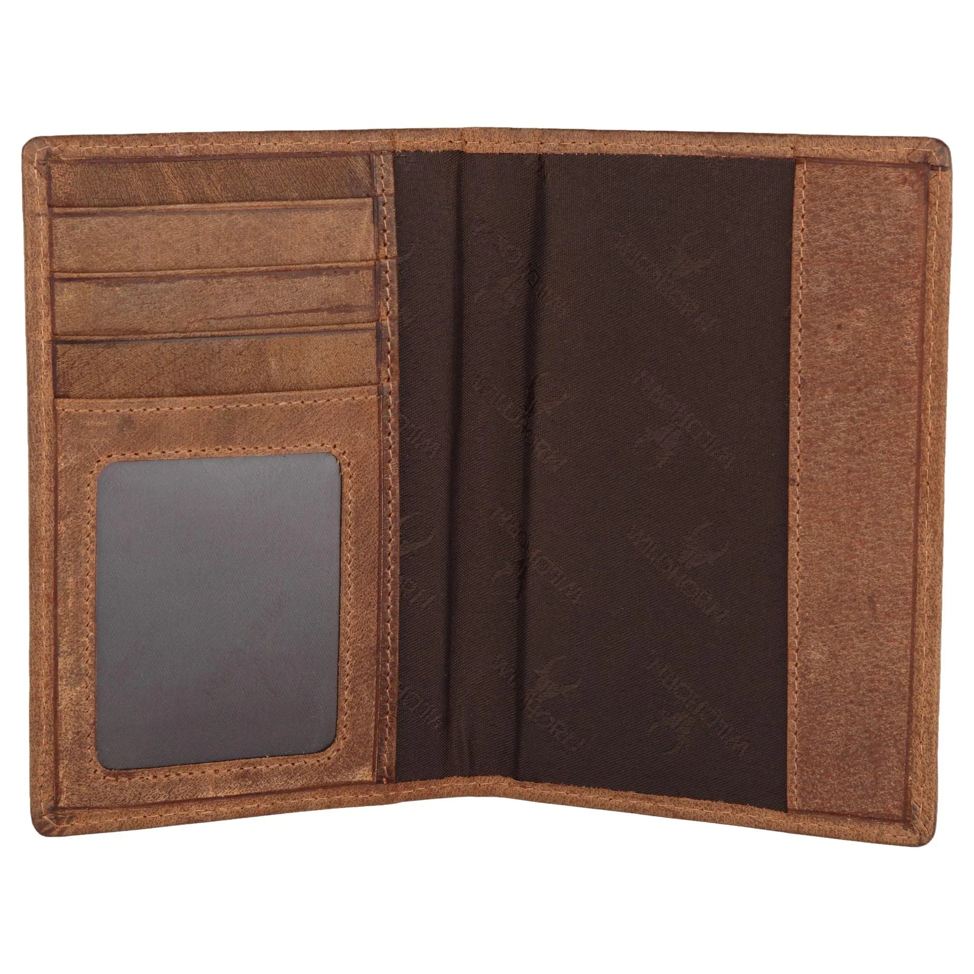 ARCHER RFID Protected Blue Saffiano Leather Passport Holder for Men & Women - WILDHORN