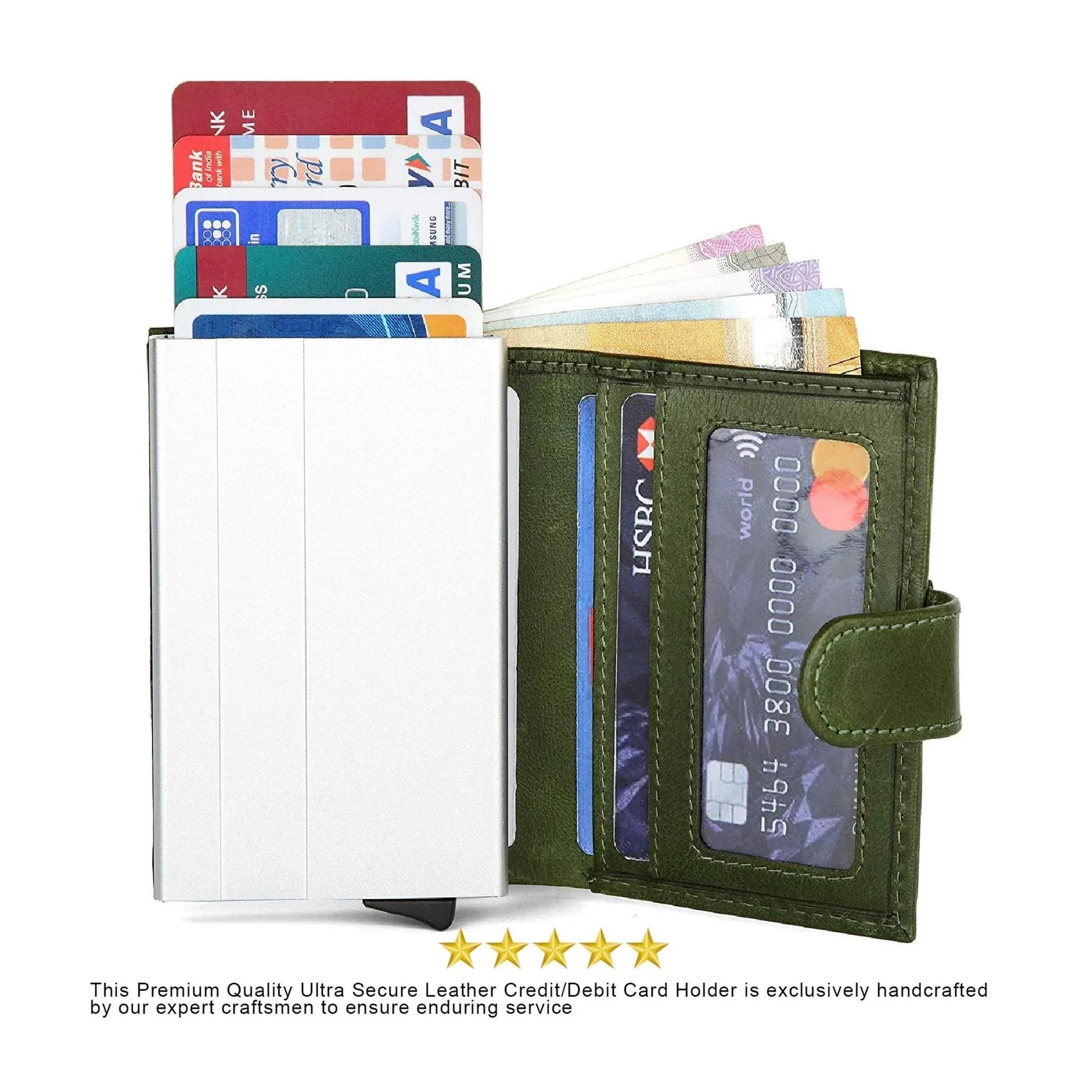 ARNOLD RFID Protected Leather Card Holder for Men - WILDHORN