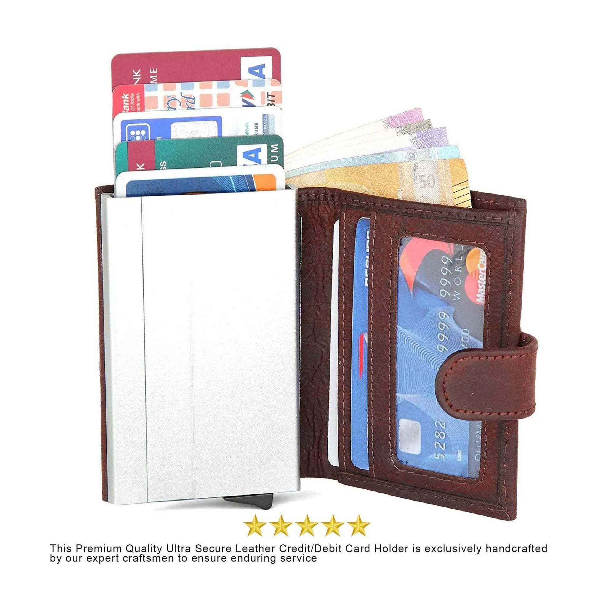 ARNOLD RFID Protected Leather Card Holder for Men - WILDHORN