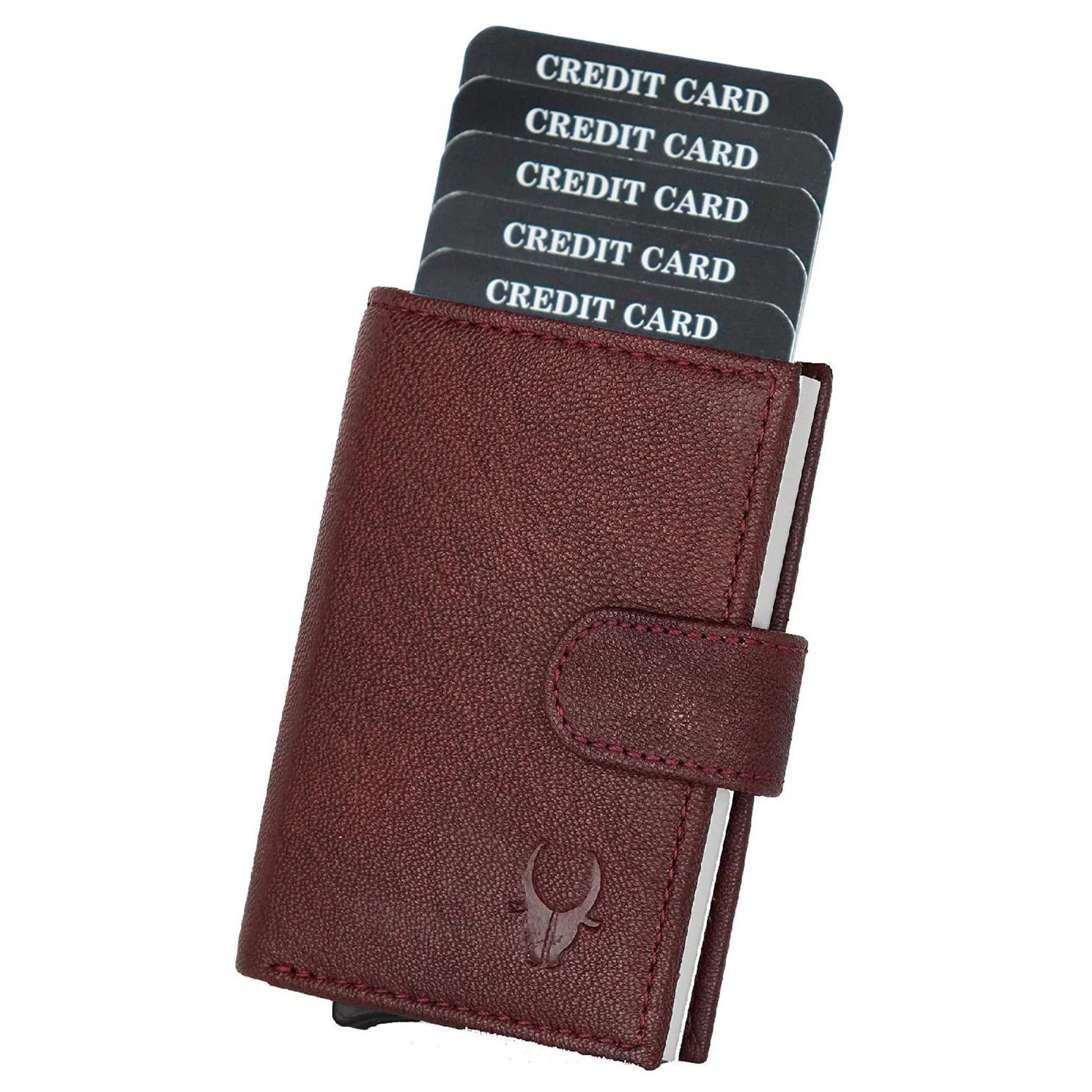 ARNOLD RFID Protected Leather Card Holder for Men - WILDHORN