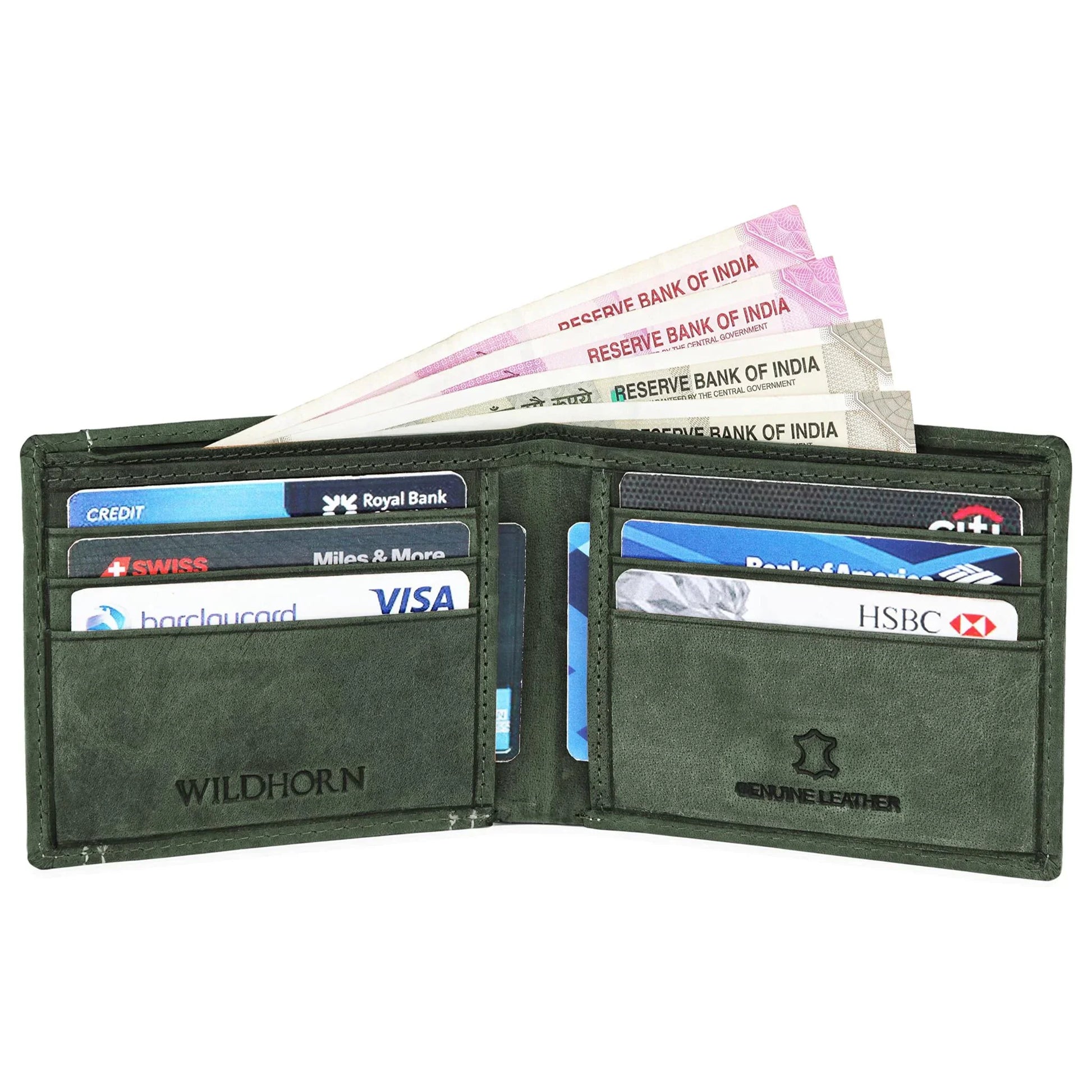 ATLAS RFID Protected Leather Wallet for Men - WILDHORN