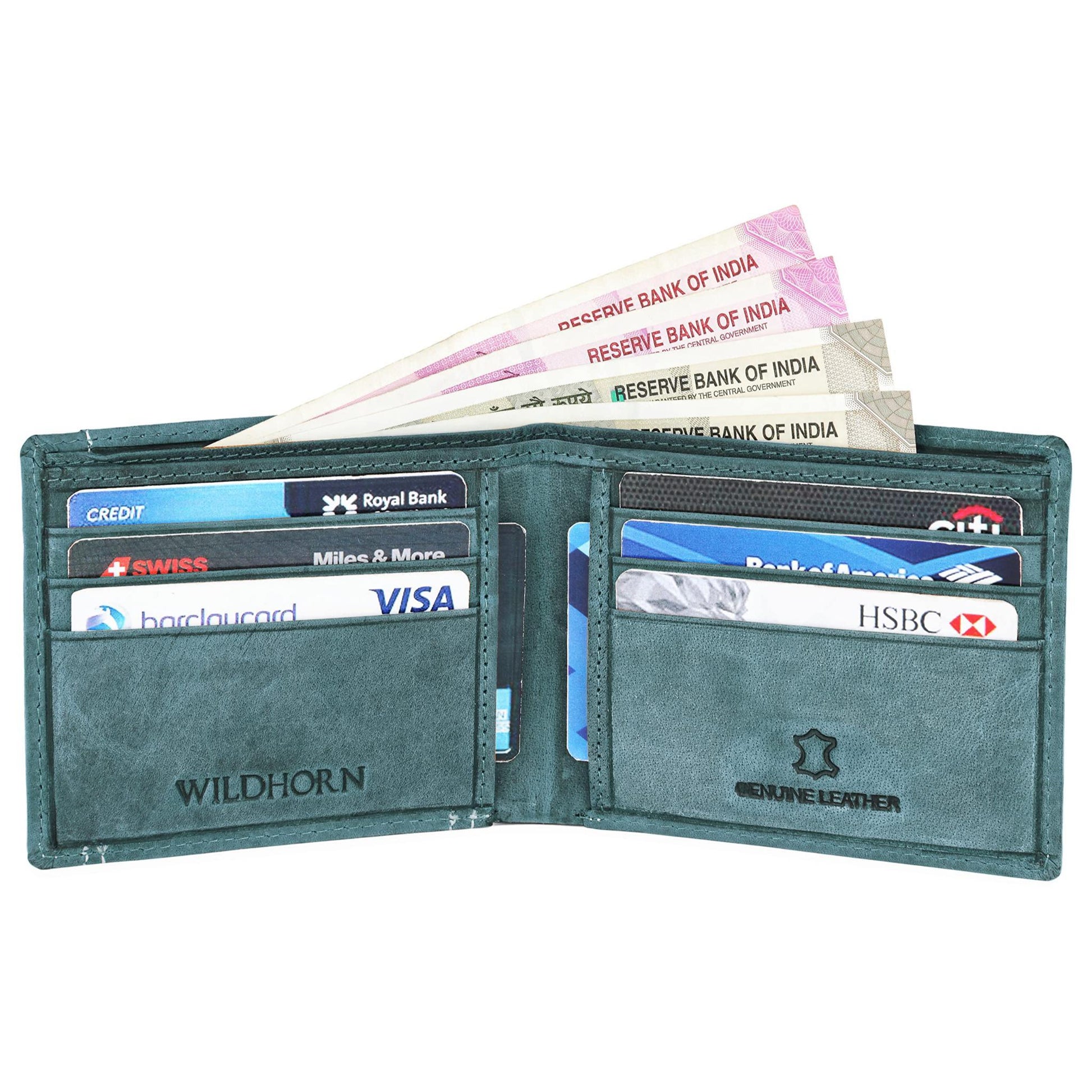 ATLAS RFID Protected Leather Wallet for Men - WILDHORN