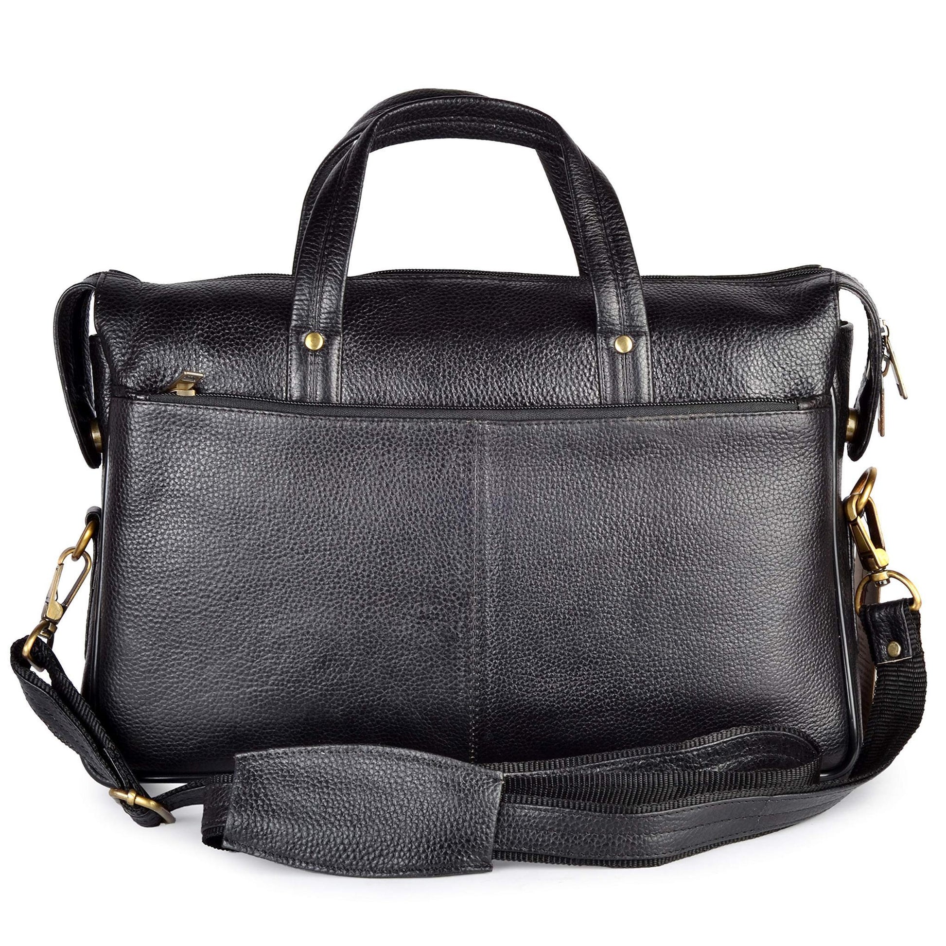 AXEL Leather Laptop Messenger Bag for Men - WILDHORN