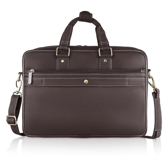 BELGRAVIA Leather Laptop Messenger Bag for Men - WILDHORN