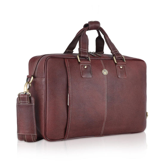 BELGRAVIA Leather Laptop Messenger Bag for Men - WILDHORN
