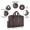 BELGRAVIA Leather Laptop Messenger Bag for Men - WILDHORN