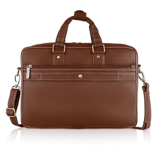 BELGRAVIA Leather Laptop Messenger Bag for Men - WILDHORN