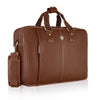 BELGRAVIA Leather Laptop Messenger Bag for Men - WILDHORN