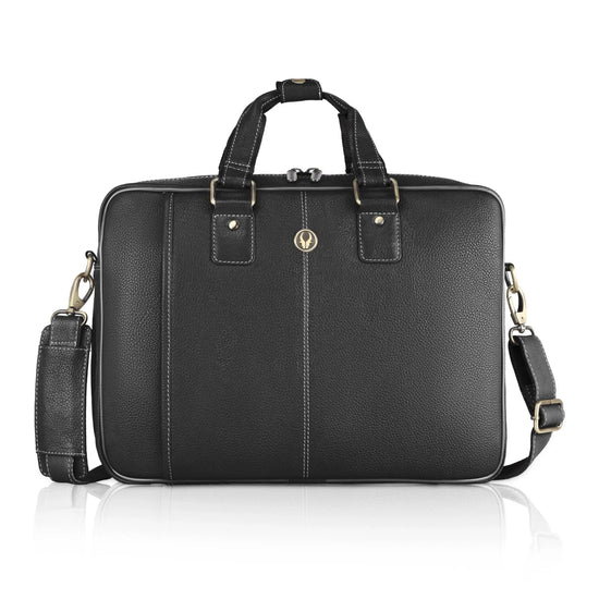 BELGRAVIA Leather Laptop Messenger Bag for Men - WILDHORN