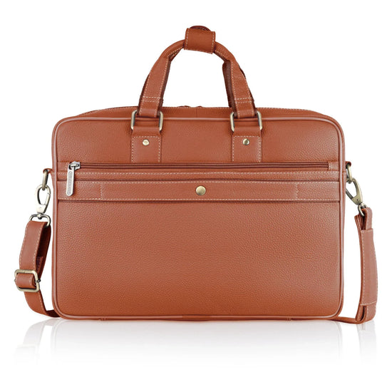 BELGRAVIA Leather Laptop Messenger Bag for Men - WILDHORN