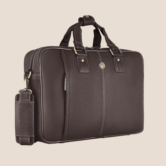 BELGRAVIA Leather Laptop Messenger Bag for Men - WILDHORN